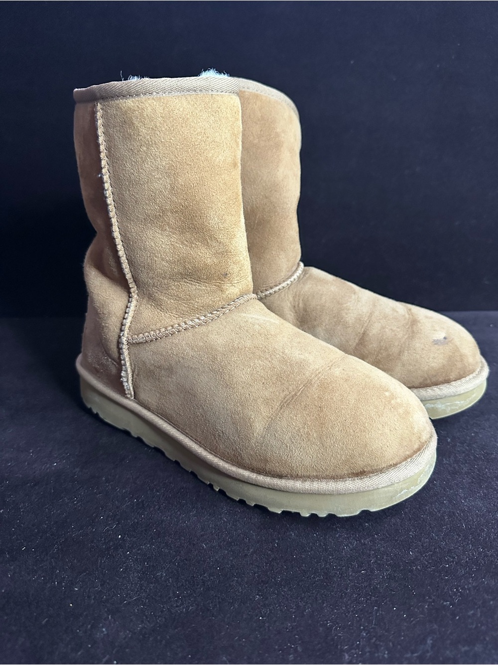 UGG Chestnut Suede Classic Short Boots